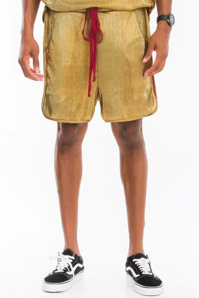 Truedames Metallic Flick Shorts In Black