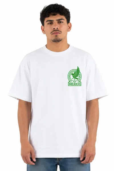 Truedames Mexico Print Heavy Weight Graphic Print 7.5 oz Tee In White