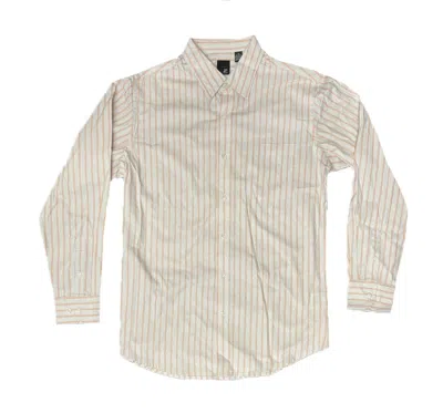 Truedames Michael Brandon Long Sleeve Striped Shirt In Pink