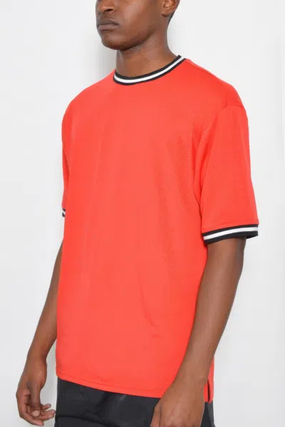 Truedames Micromesh Round Neck Tshirt In Pink