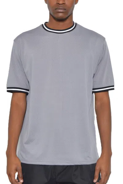 Truedames Micromesh Round Neck Tshirt In Yellow