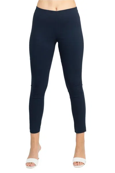 Truedames Mid Waist Pull On Skinny Pants In Blue