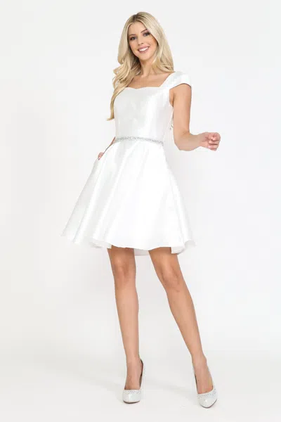 Truedames Mikado Bridesmaids Dresses In White
