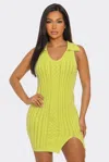 Truedames Mineral Wash Dress In Green