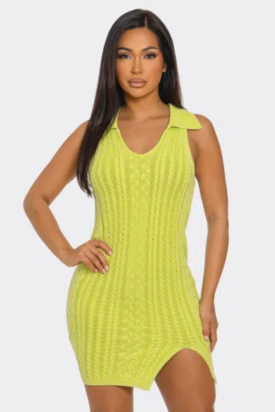 Truedames Mineral Wash Dress In Green