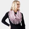 Truedames Mini Tube Fringe Scarf In Pink
