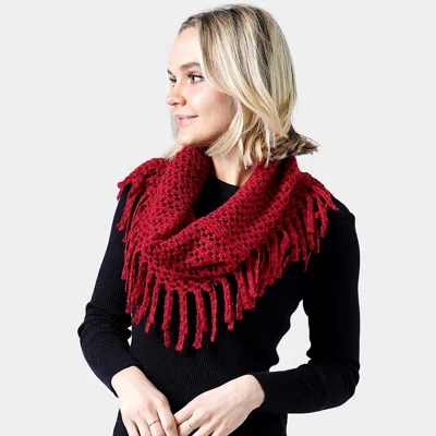 TRUEDAMES MINI TUBE FRINGE SCARF