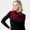 Truedames Mini Tube Fringe Scarf In White