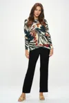 Truedames Mir Batwing Dolman Top In Multi
