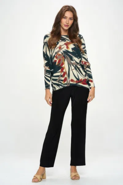 Truedames Mir Batwing Dolman Top In Multi