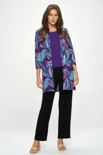 Truedames Mir Duster Jacket In Multi