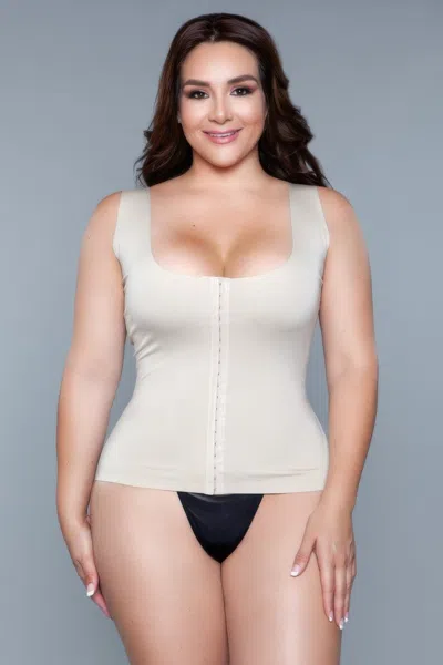 Truedames Miraculous Shapewear Top In Beige