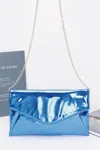 Truedames Mirror Envelope Clutch In Blue