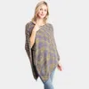 Truedames Mixed Printed Soft Poncho In Multi