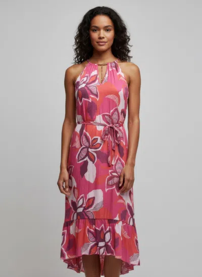 Truedames Mlle Gabrielle Floral Dress In Pink