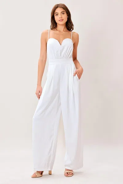Truedames Modern Ease Woven Jumpsuit In White
