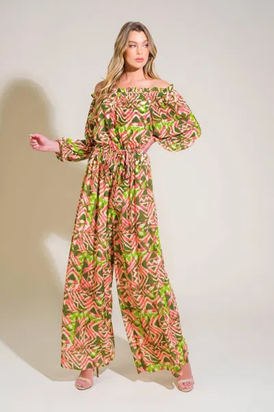 Truedames Moments Of Joy Woven Jumpsuit In Multi