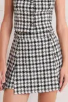Truedames Mona Check Tweed Skort In Multi