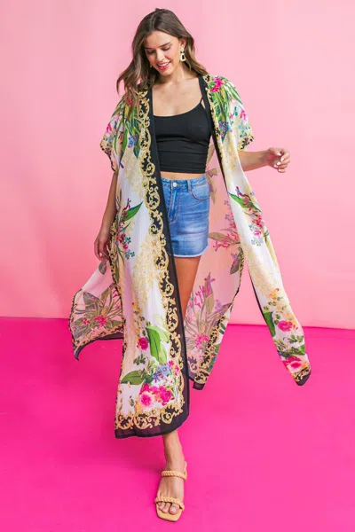 Truedames Morro Bay Woven Maxi Cover Up In Multi