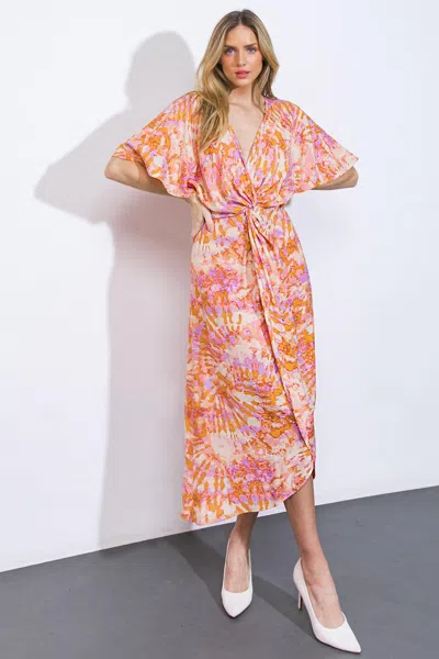 Truedames Most Wonderful Time Woven Midi Dress In Multi