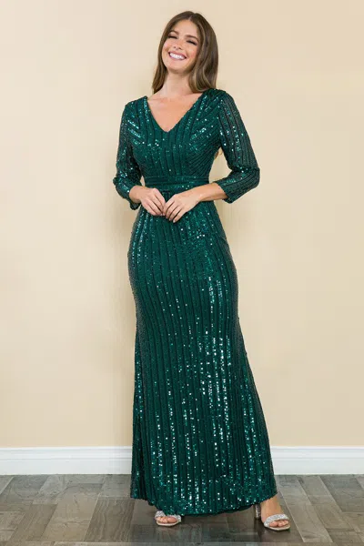 Truedames Mother Of The Bride Dress 3/4 Sleeve Formal Gown In Gray