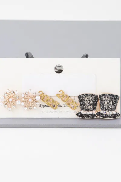 Truedames Multi 2025 New Year Earrings Set