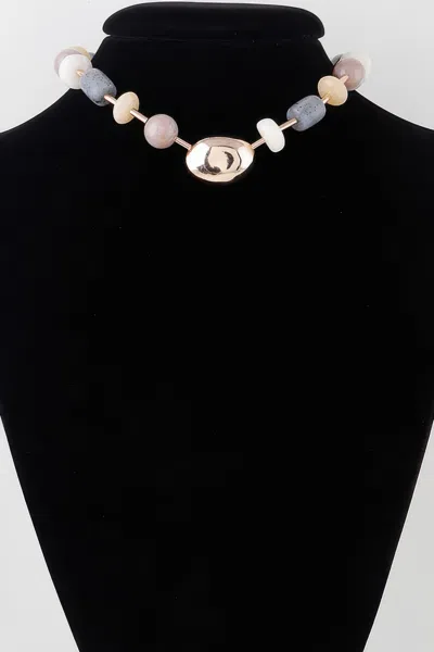 Truedames Multi Modern Stone Necklace
