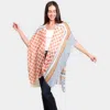 Truedames Multi Patterned Cover Up Kimono Poncho In Orange