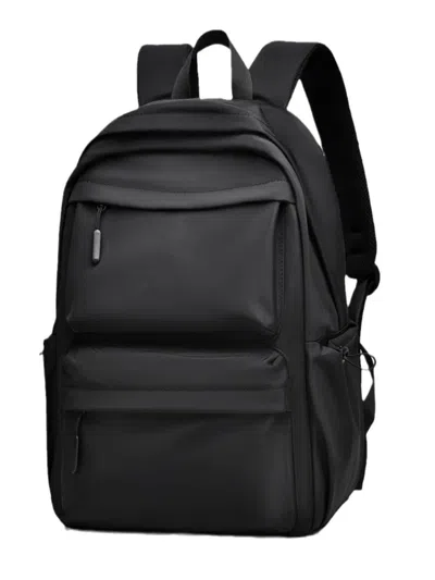 Truedames Multi Pocketed Adjustable Strap Backpack Bag In Black