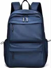 Truedames Multi Pocketed Adjustable Strap Backpack Bag In Blue