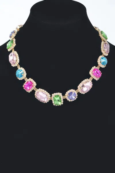 Truedames Multi Shape Stone Necklace