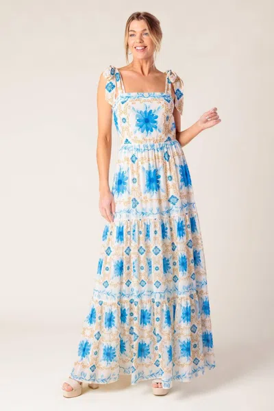 Truedames My Debut Woven Maxi Dress In Blue