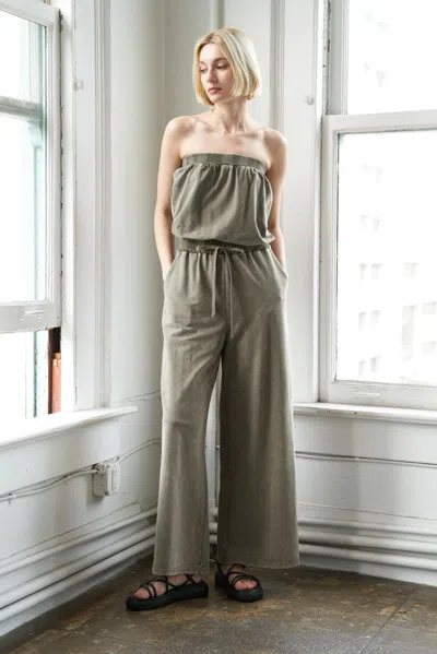 Truedames My Inspiration Knit Jumpsuit In Green