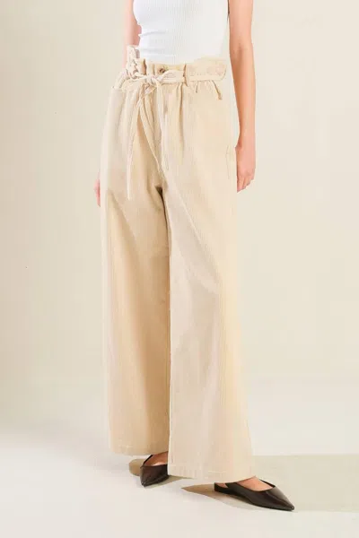 Truedames My Only Love Corduroy Pants In Sand