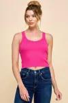 Truedames Narrow Strap Tank In Pink