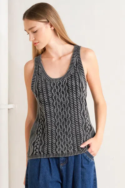 Truedames Never Forget Knit Tank Top In Black