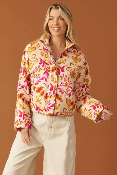 Truedames New Moon Rising Puff Jacket In Multi