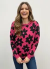 Truedames Ninety Printed Sweater In Multi