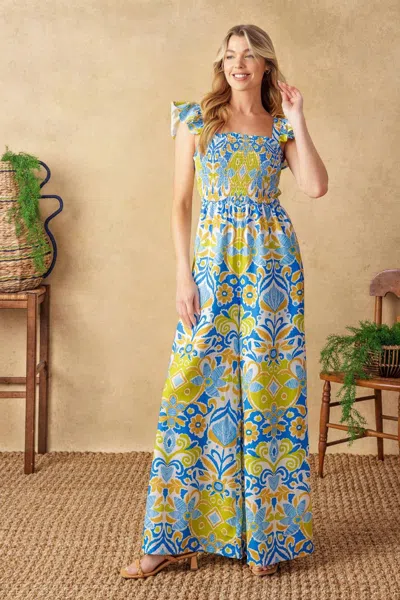 Truedames No Need To Worry Woven Jumpsuit In Multi