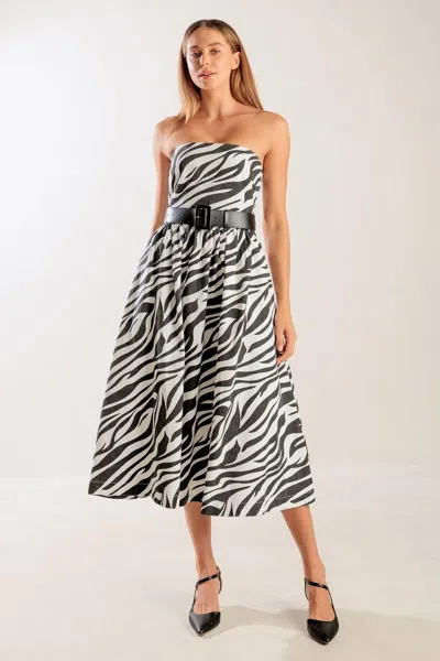 Truedames Not So Ordinary Woven Midi Dress In Multi