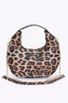 Truedames Nylon Leopard Hobo Bag In Multi