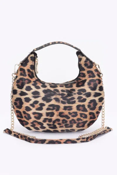 Truedames Nylon Leopard Hobo Bag In Multi
