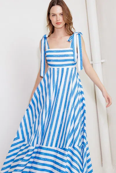 Truedames Ocean Breeze Woven Midi Dress In Multi