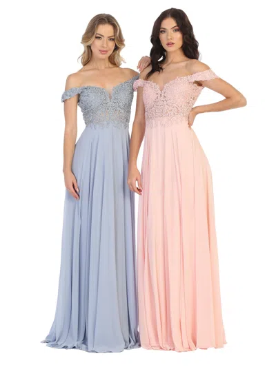 Truedames Off The Shoulder A Line Prom Dress In Multi