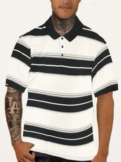 Truedames Old School Pique Polo Shirt In Black