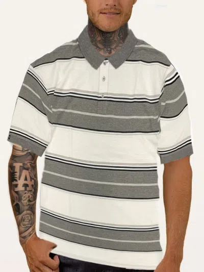 Truedames Old School Pique Polo Shirt In Grey