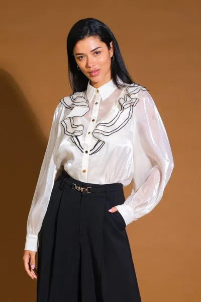 Truedames On A Day Woven Top In White