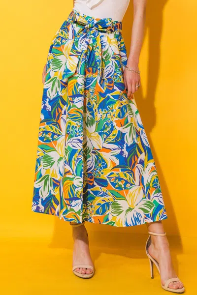 Truedames One And Only Poplin Skirt In Multi