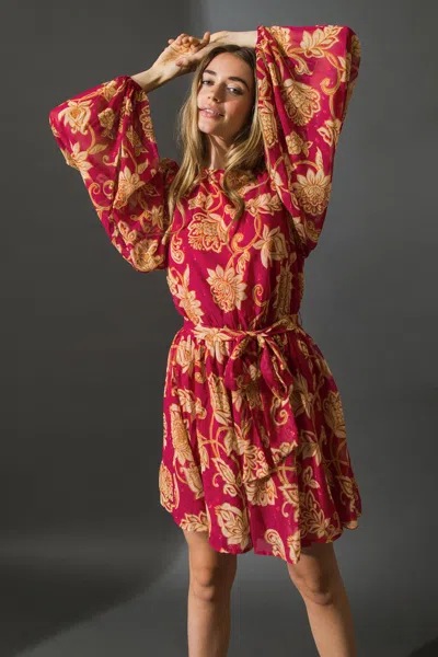 Truedames One That Got Away Woven Mini Dress In Multi