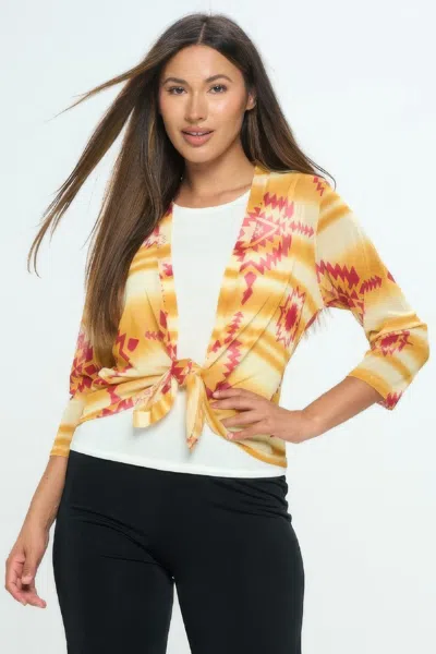 Truedames Open Cardigan In Multi